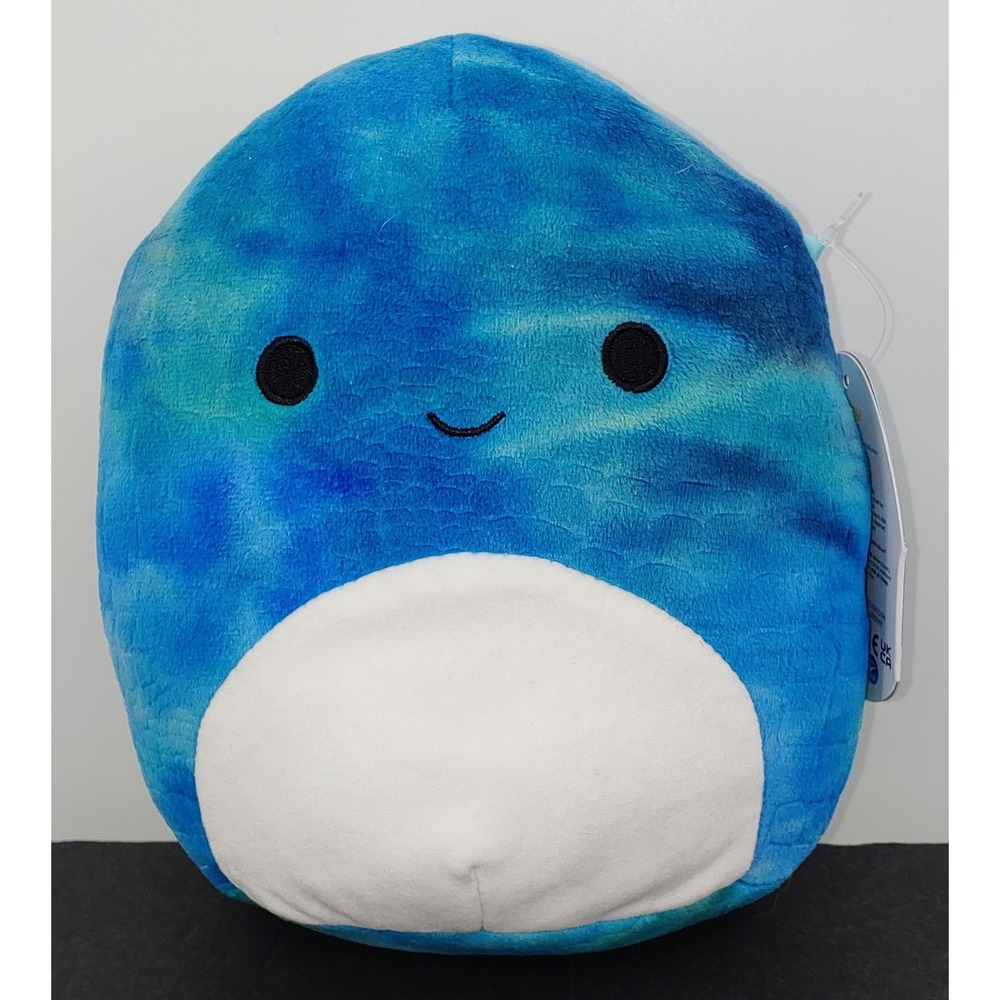 Squishmallow Damien The Dinosaur 8" Plush Blue Green Kellytoy 2022 NWT